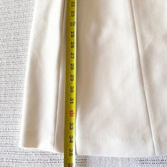 Harper Rose White Mock Neck A-Line Dress Size 6| Chic Minimalist Cap Sleeve - Picture 15 of 16